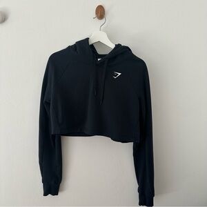 Gymshark Black Women's Cropped Hoodie